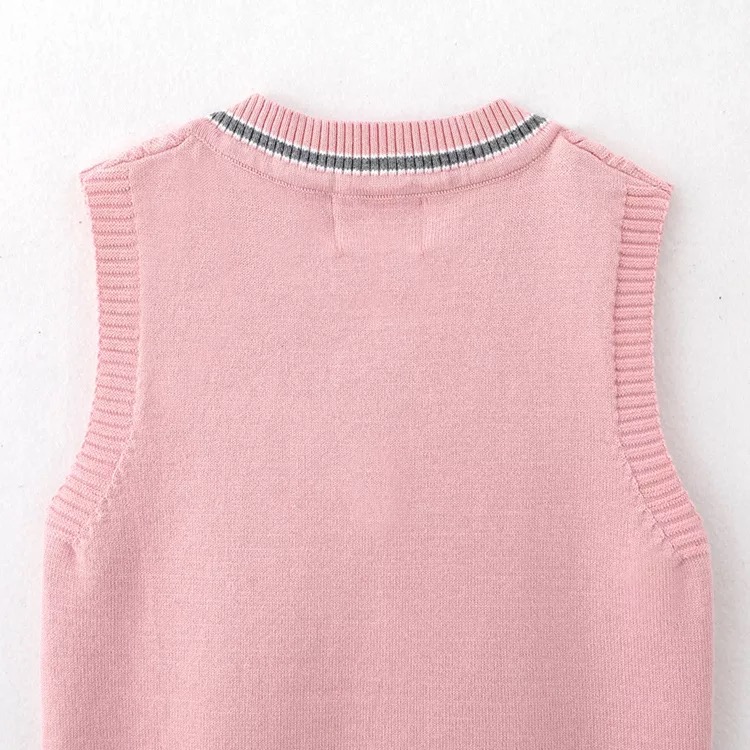 เสื้อกันหนาว เสื้อกั๊กเด็ก ไหมพรมริ้ว