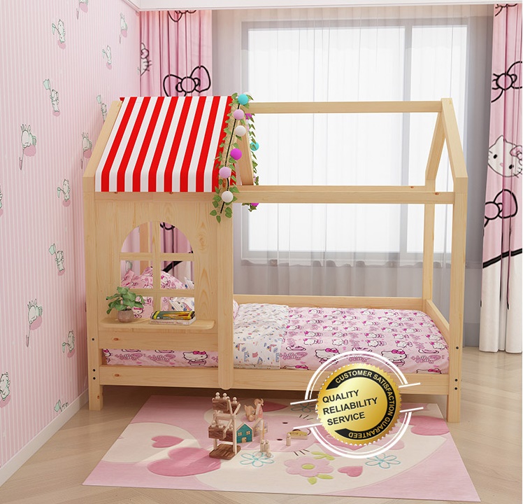 เตียงนอนไม้ โครงบ้าน Littel house