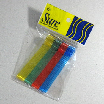 ส้อมจิ้มค็อกเทล สีใส รูปหัวใจ