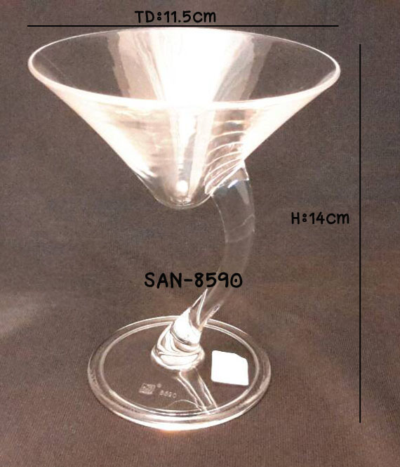 แก้วน้ำพลาสติกริมสระน้ำ ( Matini Fancy ) SAN-8590
