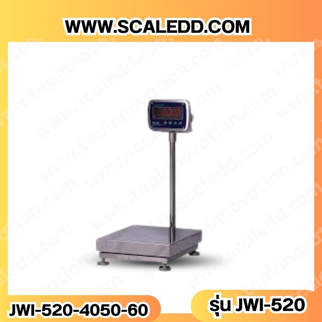 เครื่องชั่งน้ำหนักดิจิตอล60กิโลกรัม เครื่องชั่งกันน้ำ60kg เครื่องชั่งดิจิตอล60kg ตาชั่งกันน้ำ 60kg พิกัด 60kg ความละเอียด 5g ยี่ห้อ JADEVER รุ่น JWI-520 Waterproof