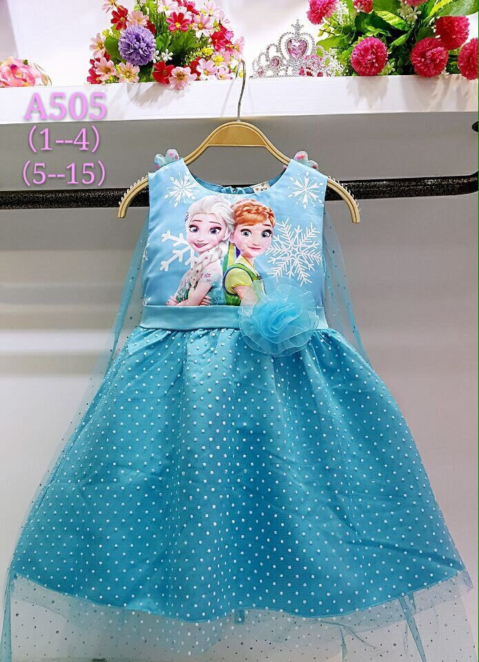 เดรสเจ้าหญิงFrozen แอลซ่า โล๊ะสต๊อค