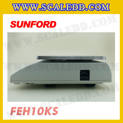 เครื่องชั่งดิจิตอล 10 kg เครื่องชั่งดิจิตอล 10 กิโลกรัม เครื่องชั่งดิจิตอลตั้งโต๊ะ พิกัด 10 kg ค่าละเอียด 1 g ยี่ห้อ SUNFORD รุ่น FEH10KS (รหัสตัวแทน B198)