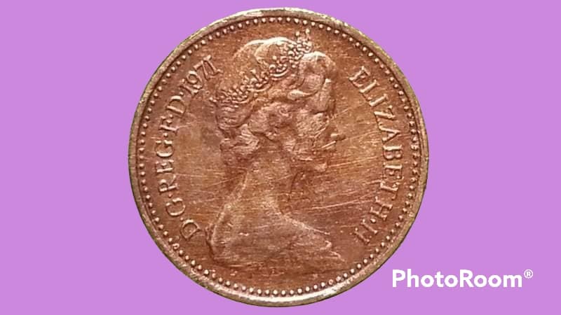 เหรียญ เงินตรา ประเทศอังกฤษ Penny (New) 1971