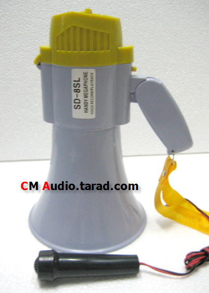 โทรโข่ง6นิ้ว อัดเสียงได้ 3W(5w Max) : SD-8SL