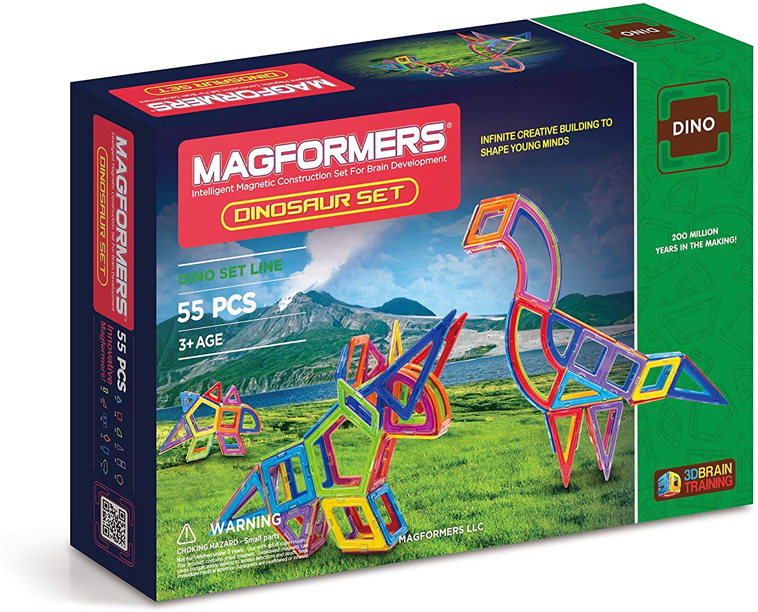 Magformers Dinosaur Set (55-pieces)