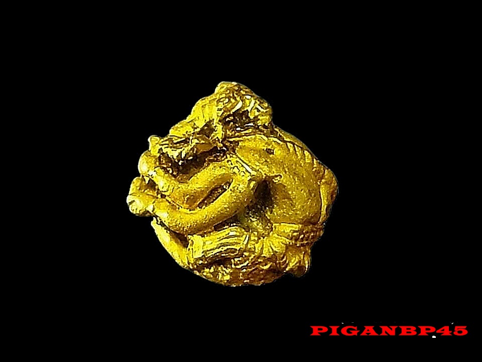 ลูกอม พระพิฆเนศวร เทวสถานโบสถ์พราหมณ์ กรุงเทพ ปี 2545 เนื้อนวะโลหะกะหลั่ยทอง