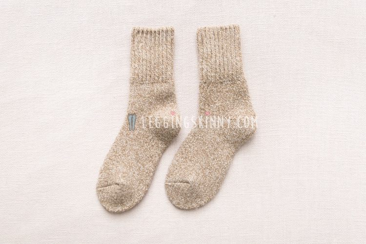 ถุงเท้าขนสัตว์หนาพิเศษ มี 10 สี VER.II