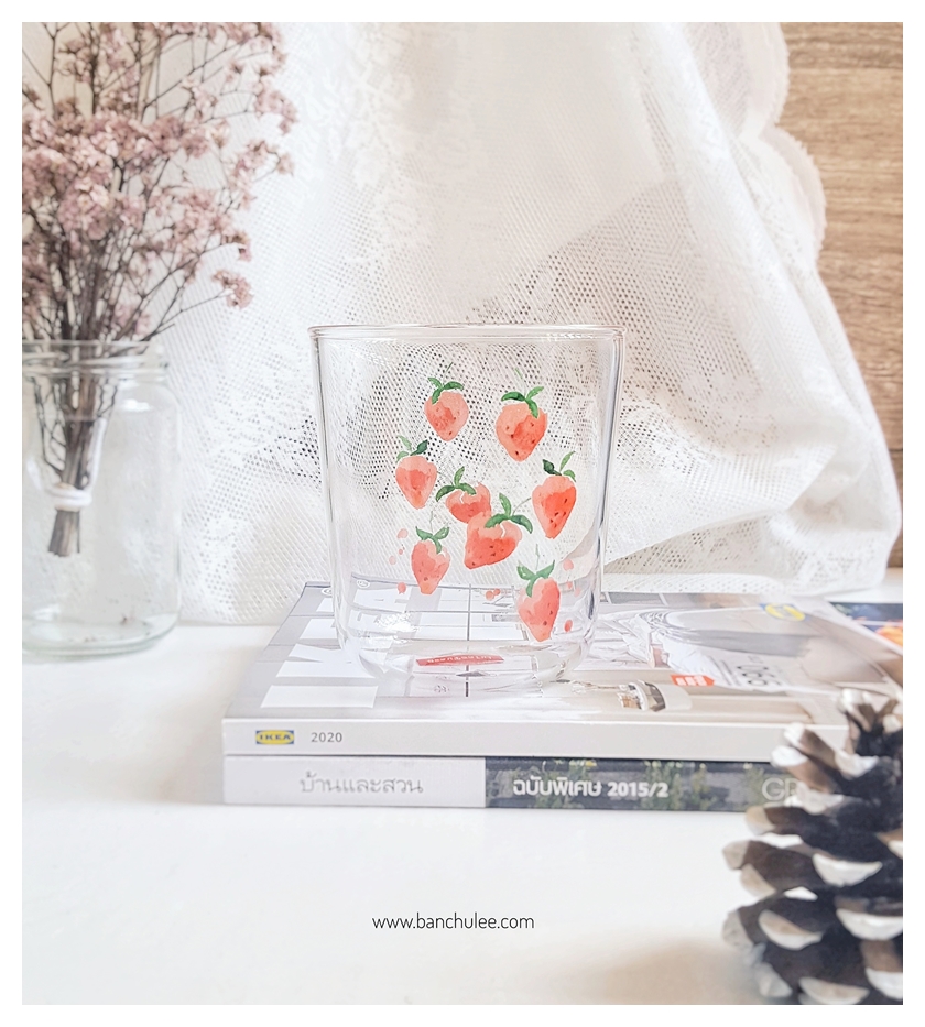 Strawberry Glass Cup