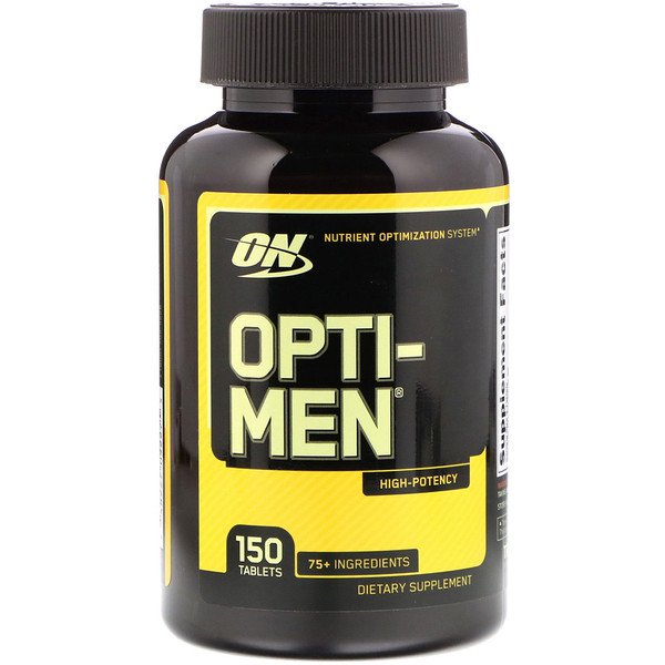 Optimum Nutrition, Opti-Men, 150 Tablets “สินค้าขายดี” วิตามินรวมสำหรับผู้ชาย อัดแน่นด้วยวิตามินและแร่ธาตุกว่า75 ชนิด
