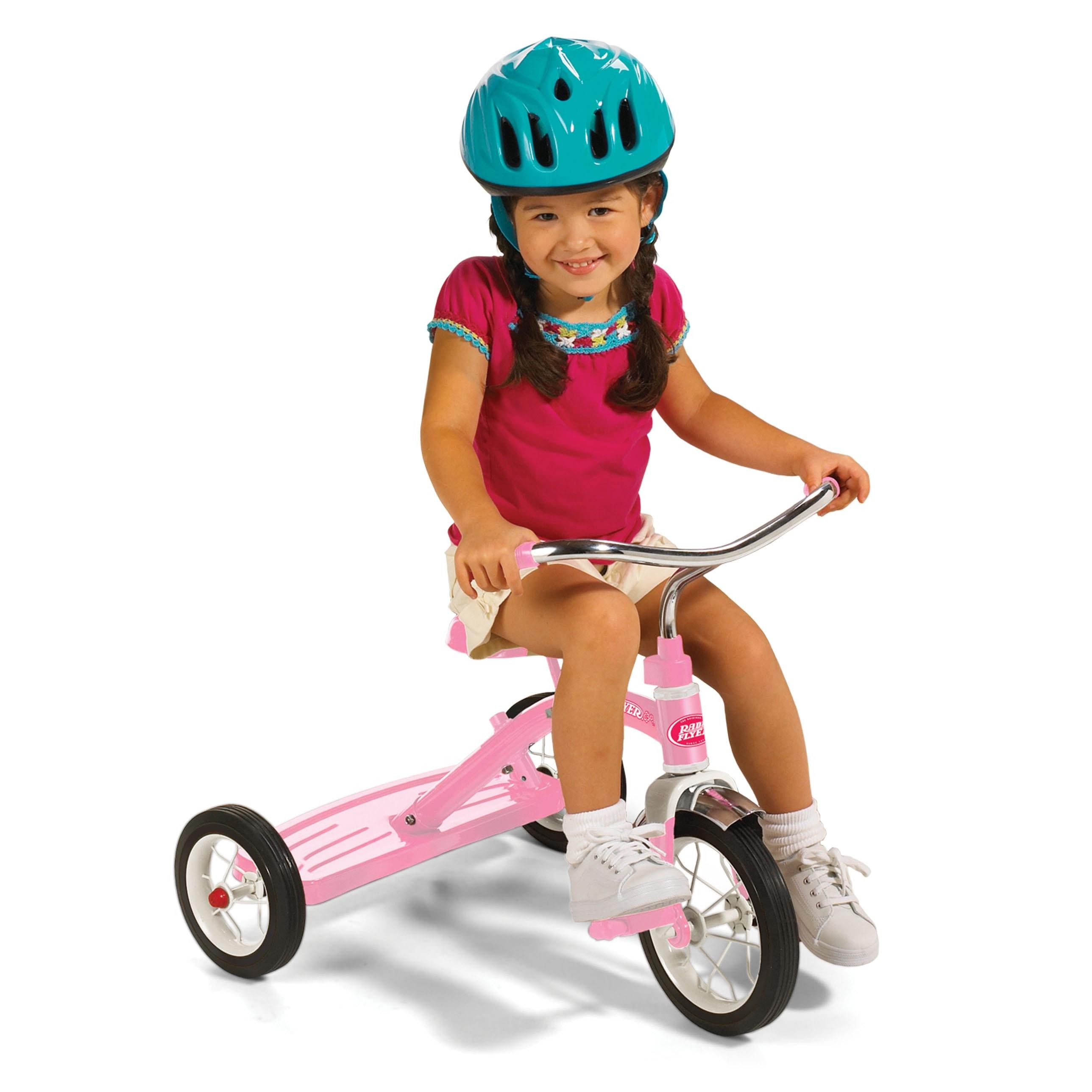 จักรยาน Radio Flyer Classic Pink 10" Tricycle with Push Handle