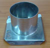 แท่นหล่อเทียนสเตนเลส รูปวงกลมใหญ่-สูง 5 ซม. รหัสสินค้า 016-C-03B Candle mold stainless circle 6.5 cm. 016-C-03B