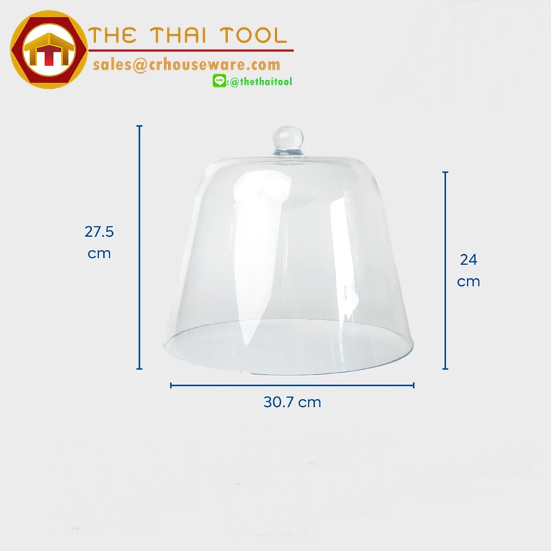 ฝาครอบอาหาร ทรงสูง PC พลาสติก Food Cover Tall PC Plastic รหัสสินค้า 005-JP-CVT-30