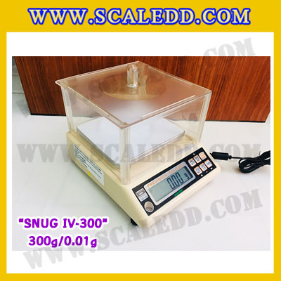 เครื่องชั่งดิจิตอลทศนิยม2ตำแหน่ง 300g x 0.01g เครื่องชั่งน้ำหนักดิจิตอล300กรัม เครื่องชั่งน้ำหนัก300g เครื่องชั่งละเอียดสูง ตาชั่งละเอียดสูง300กรัม พิกัดน้ำหนัก 300g ความละเอียด0.01g ยี่ห้อ JADEVER รุ่น SNUG IV-300