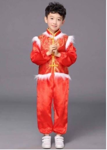 ชุดจีน เสื้อแขนยาว ป้านหน้า คอพู่