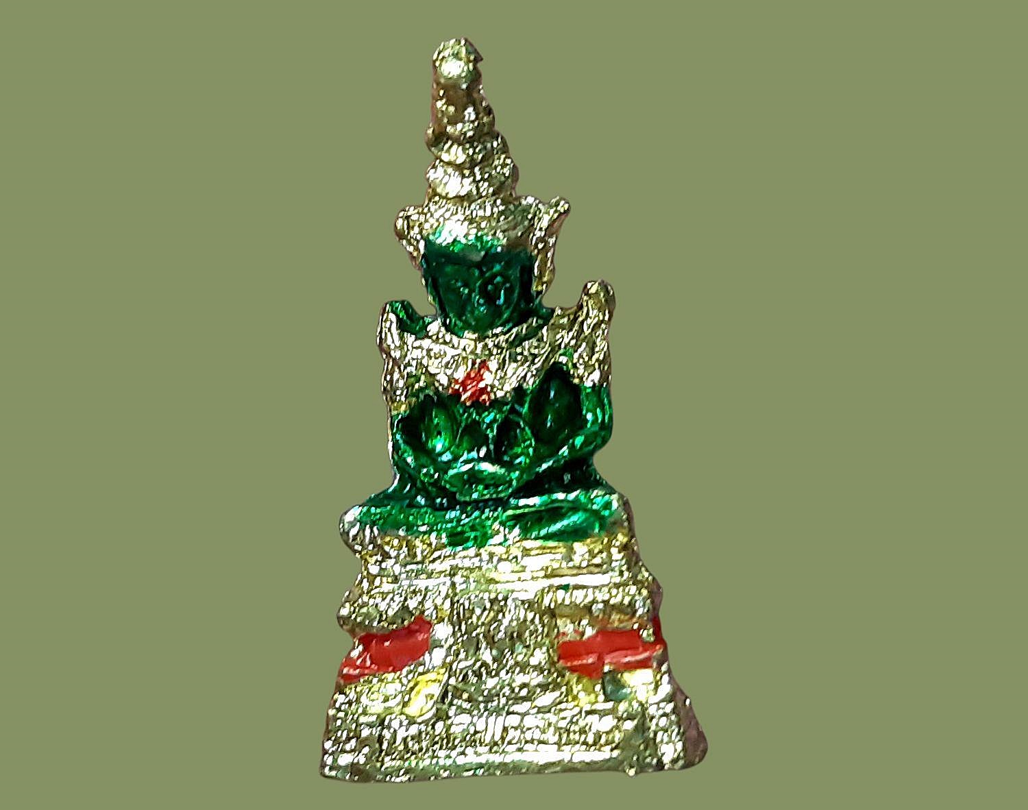 พระพุทธมหามณีรัตนปฏิมากร (พระแก้วมรกต) วัดพระศรีรัตนศาสดาราม (วัดพระแก้ว) กรุงเทพมหานคร ปี 2525 ฉลองรัตนโกสินทร์ 200 พิมพ์ใหญ่