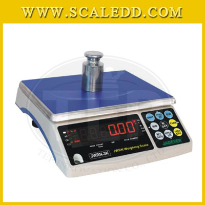 เครื่องชั่งดิจิตอล30kg ยี่ห้อ JADEVER รุ่น JWRN พิกัดน้ำหนัก 30kg ความละเอียด 2 กรัม (มีใบตรวจรับรองจากสำนักชั่งตวงวัด)
