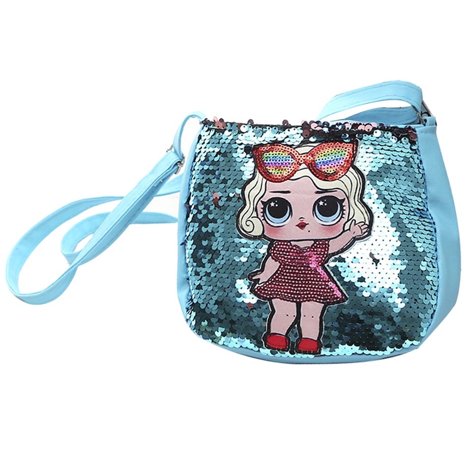 กระเป๋าเด็ก: เป้ LOL ปักเลื่อม ทรงมน