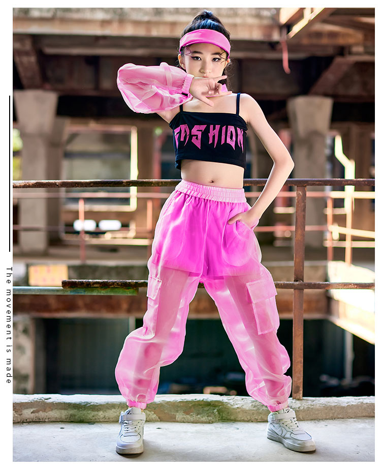 พร้อมส่ง***ชุดเต้น ชุดแดนซ์ กางเกงขายาว เซ็ตนีออน