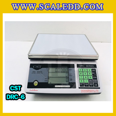 เครื่องชั่งนับจำนวน6kg ตาชั่งนับชิ้นงาน 6kg พิกัดน้ำหนัก 6kg ความละเอียด 0.2g ยี่ห้อ CST รุ่น DRC