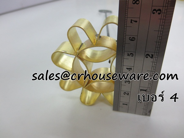 พิมพ์ขนมดอกจอกทองเหลือง เบอร์ 4 Dok Jok brass mold. Code: 016-DJT-7
