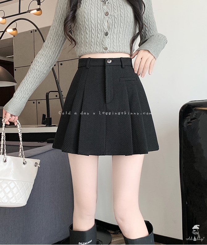 กระโปรงวูลมินิสเกิร์ต Mini Wool Skirt S-XL