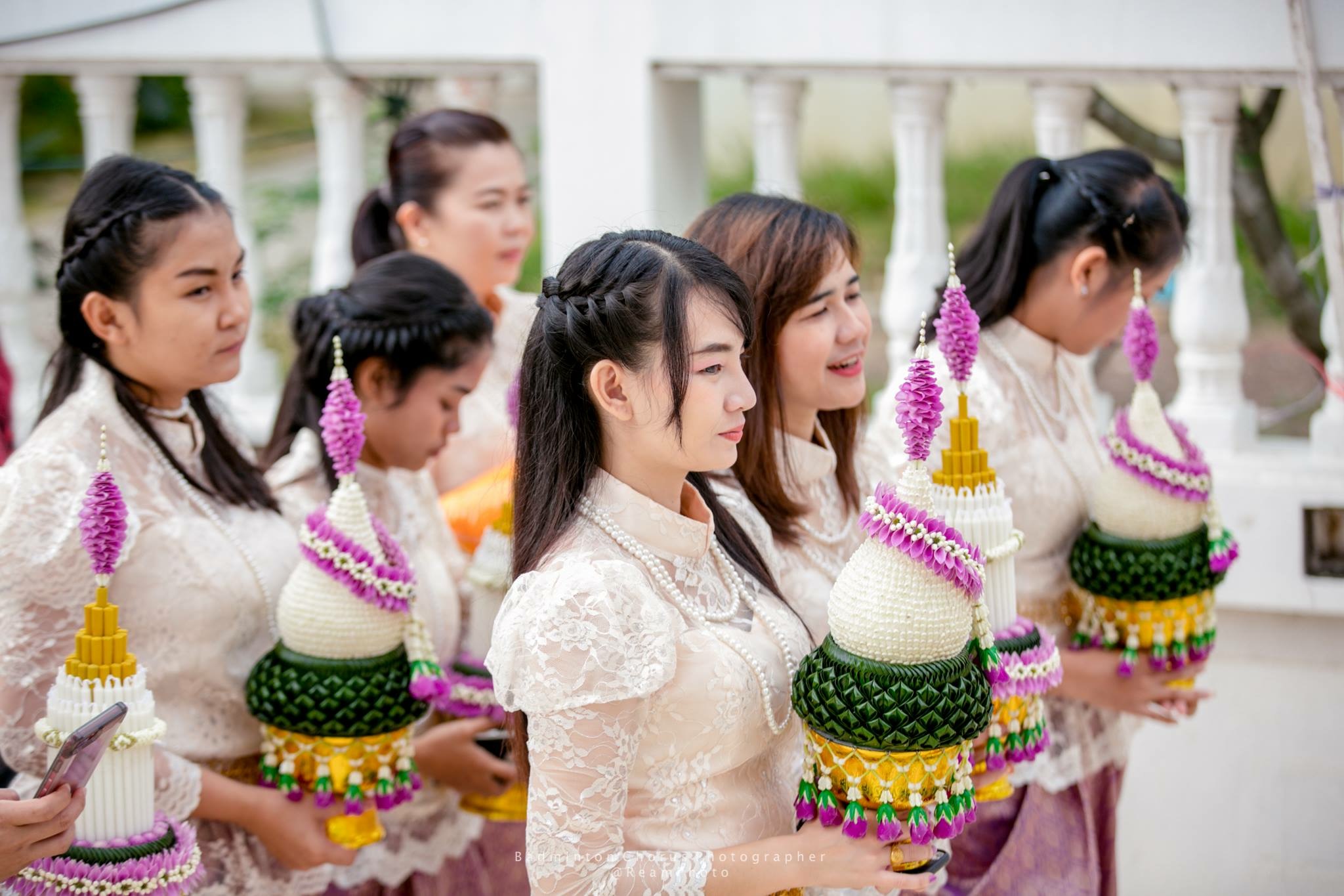 ชุดเครื่องบวชดอกไม้สด ชุดD3 ส่งงานวัดสง่างาม อ.บางไทร .อยุธยา