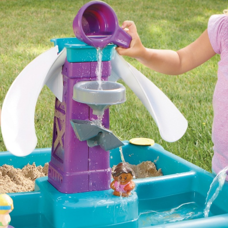 โต๊ะเล่นน้ำและทราย Little Tikes Sandy Lagoon Waterpark (Green)