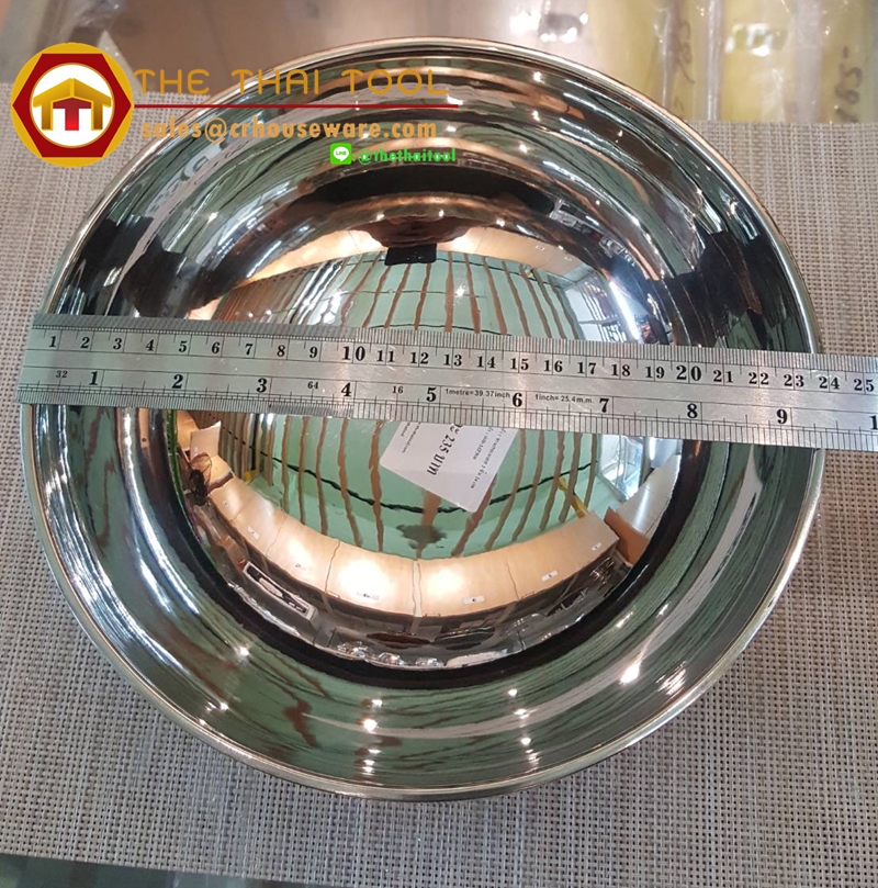 ชามสแตนเลส 2 ชั้น 24 ซม. 008-MP306,ชามเกาหลี 2 ชั้น 9 นิ้วใหญ่,ชามอาหารจับไม่ร้อน