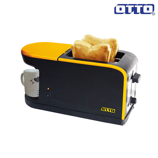 OTTO เครื่องปิ้งขนมปังและชงกาแฟ รุ่น CM-020 สีเหลือง