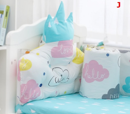 TP201133 ชุดเบาะกันกระแทกผ้าปูนอน Crown Princess Set