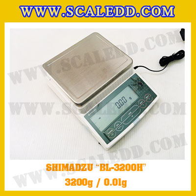 เครื่องชั่งดิจิตอลทศนิยม2ตำแหน่ง BL-3200H พิกัด 3200g x 0.01g เครื่องชั่งละเอียดสูง3200g เครื่องชั่งน้ำหนัก3200g ตาชั่ง3200กรัม ตาชั่งน้ำหนัก3200g ยี่ห้อ SHIMADZU รุ่น BL-3200H