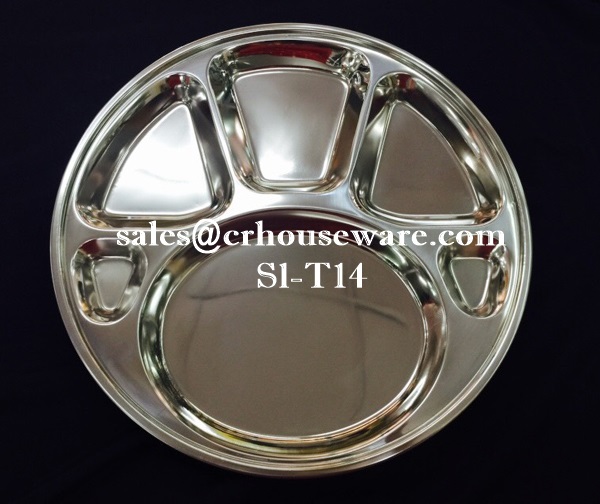 ถาดหลุมสเตนเลส-ผู้ใหญ่,(นำเข้า) SL-T14