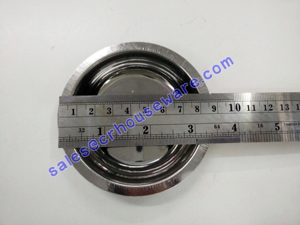 จานรองสแตนเลสใส่ติ่มซำ 005-PTS9