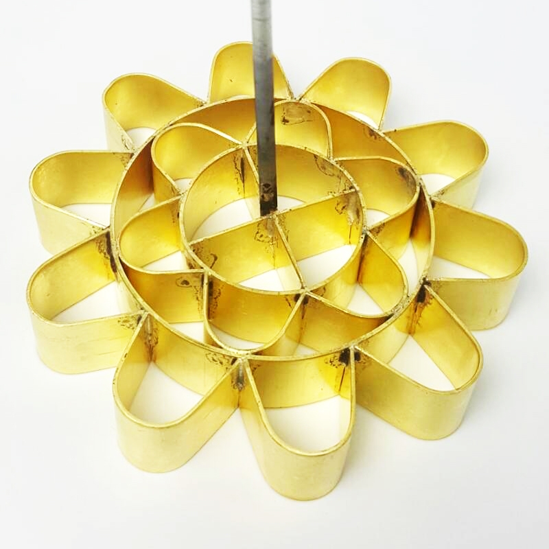 พิมพ์ดอกจอกทองเหลือง เบอร์ 1 ขนาด 10 ซม.