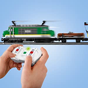 เลโก้ รถไฟชุดใหญ่มาก LEGO City Cargo Train 60198 Remote Control Train Building Set with Tracks for Kids(1226 Pieces)