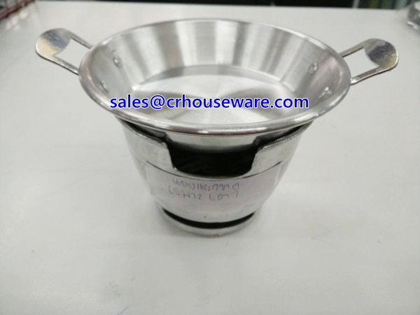 เตาอะลูมิเนียม+กะทะไข่กะทะ 006-AU-100 Aluminium stove and Egge fried pan aluminium. 006-AU-100