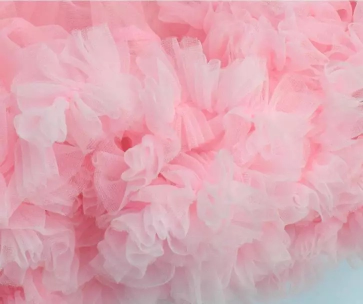 กระโปรงพองฟู กระโปรงเด็ก รุ่นไม่มีกระดุมยางยืด โบว์ติดกระโปรง