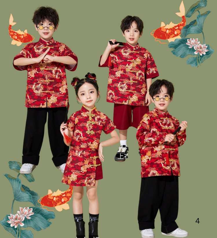 ชุดจีน เซ็ทเสื้อกี้เพ้า+กระโปรง กางเกง ลายใหม่ 2025