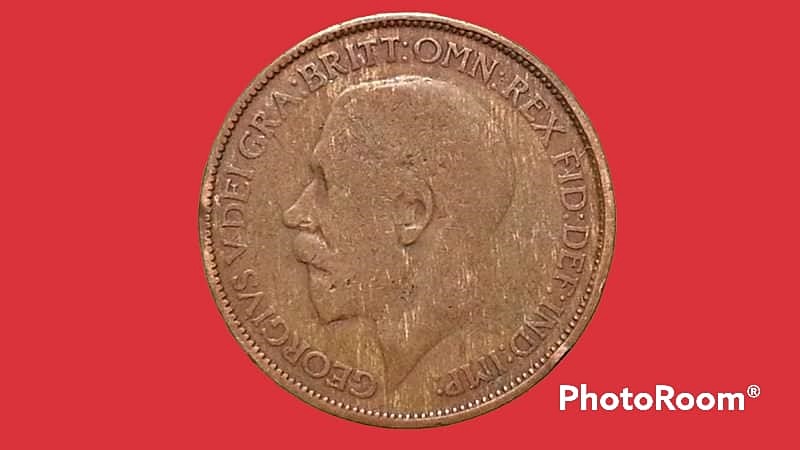 เหรียญ เงินตรา ประเทศ สหราชอาณาจักรบริเตนใหญ่และไอร์แลนด์เหนือ Penny (George V) 1921