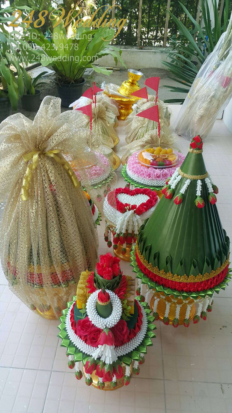 รับจัดขบวนขันหมาก ชุดพานขันหมากเอก-โท