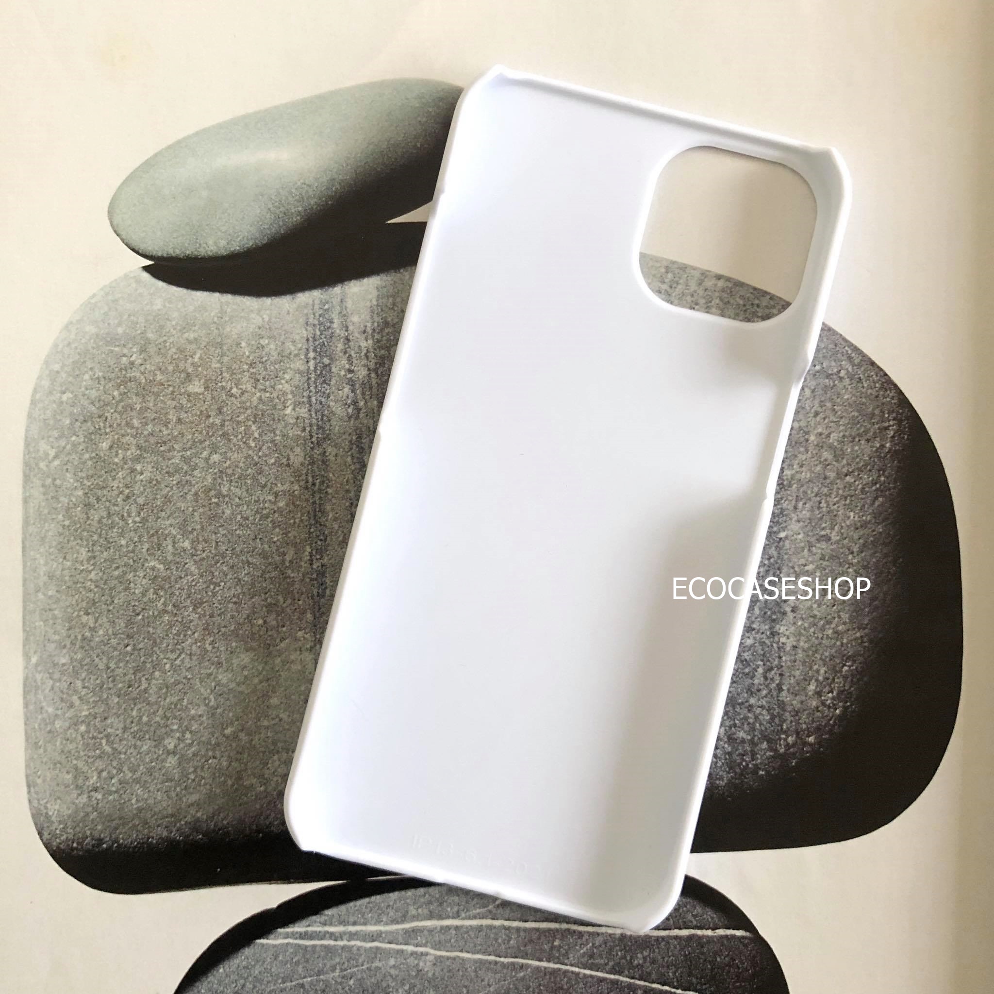 iPhone12/12 Pro(6.1) เคสแข็งด้าน สีขาว (เหมาะสำหรับงานสกรีนความร้อน sublimation)