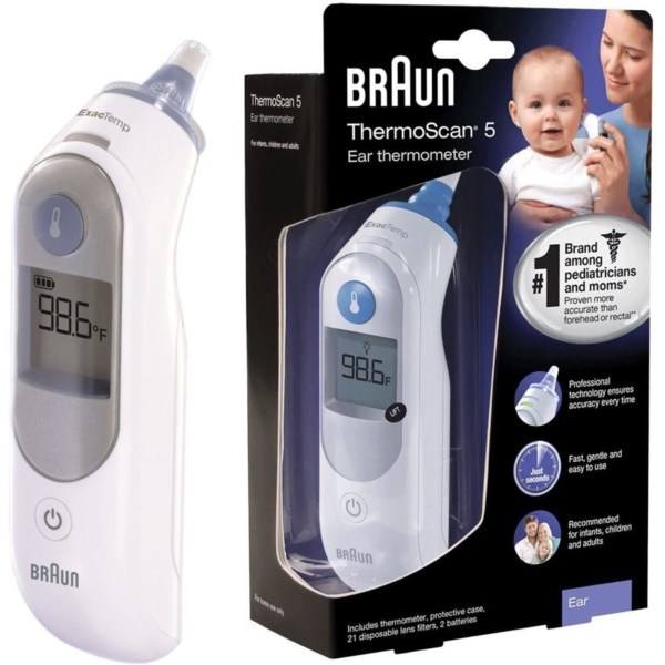 เทอร์โมมิเตอร์วัดทางหูรุ่นล่าสุด Braun Thermoscan Ear Thermometer IRT6500