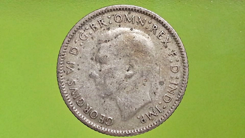 เหรียญ เงินตรา ประเทศ ออสเตรเลีย 6 Pence (Ag 0.500)