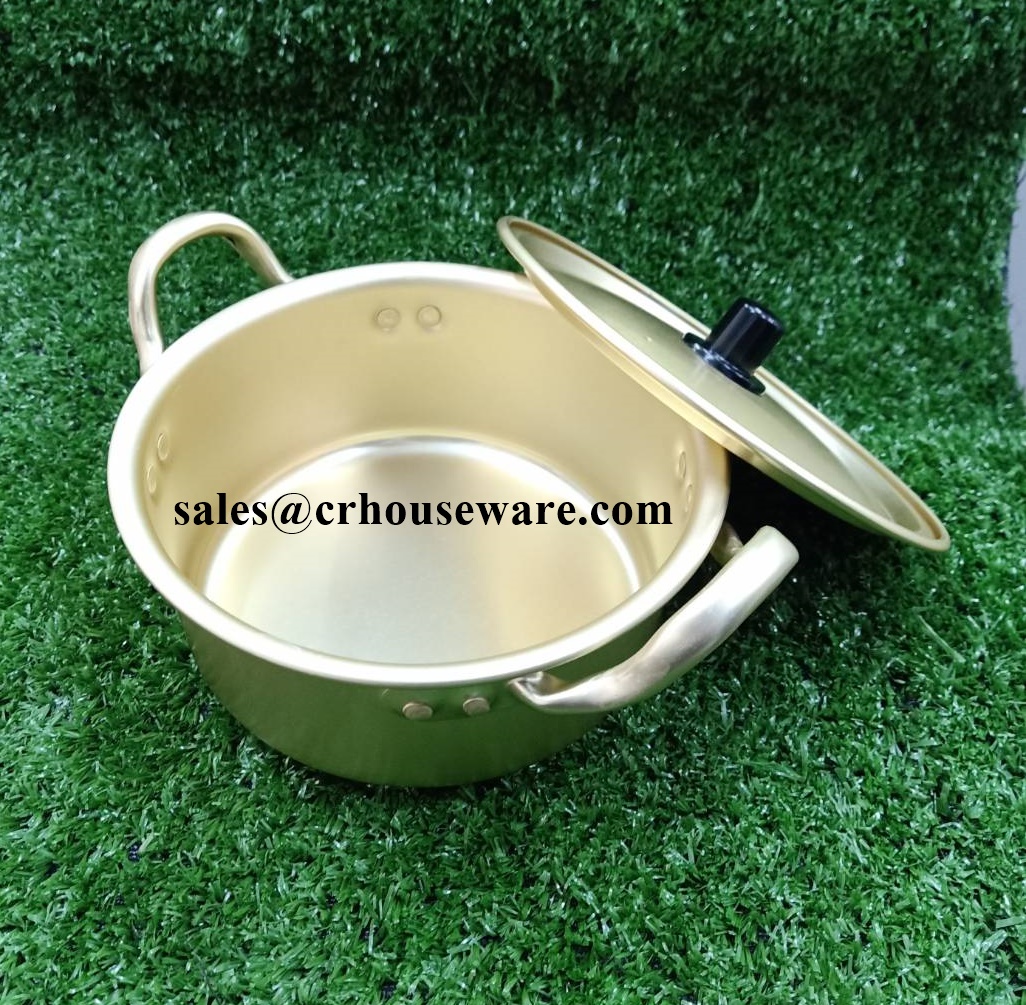 หม้อเกาหลีเคลือบทองเหลือง รหัส 008-SH-PEE-14161820