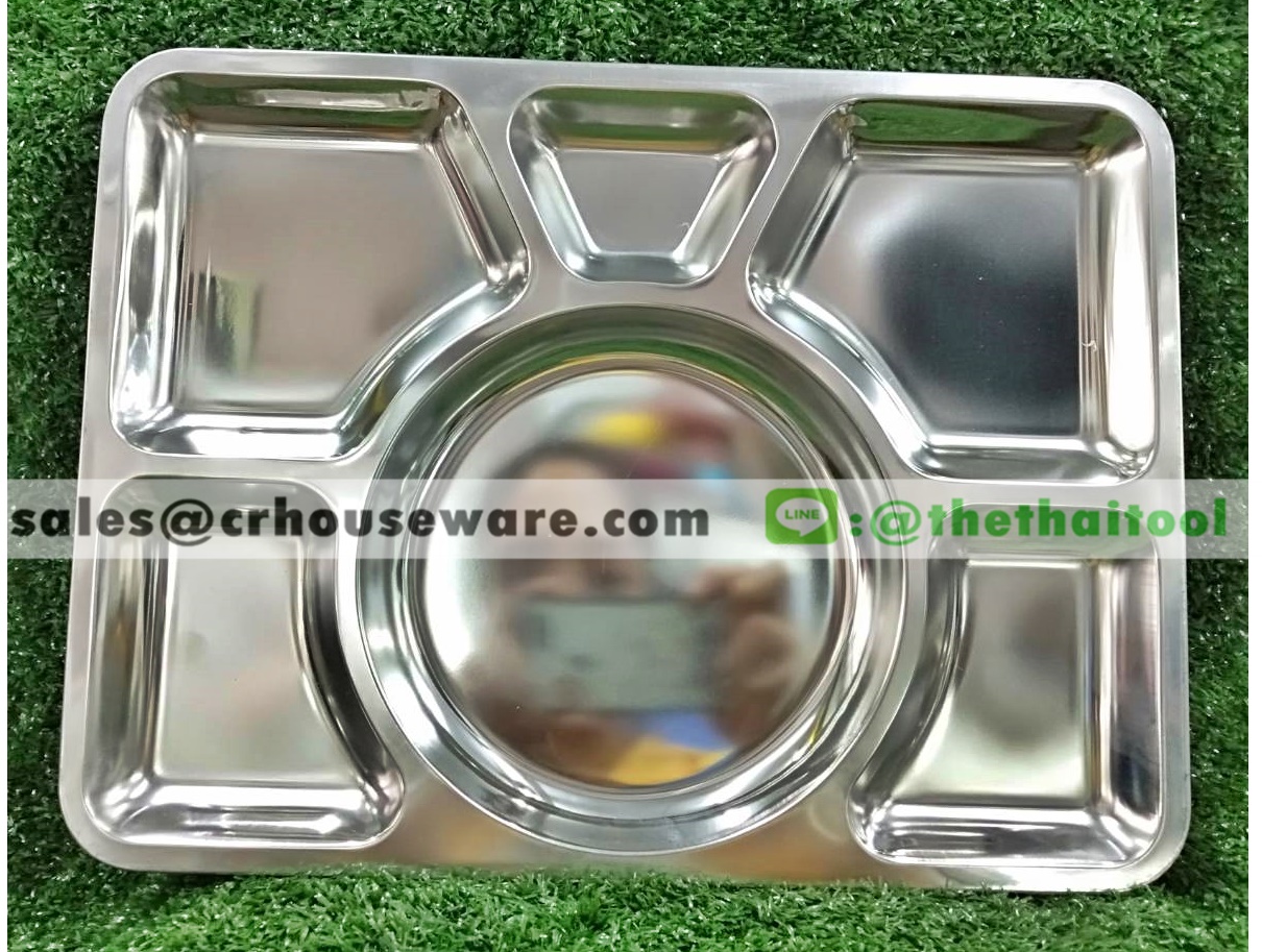 ถาดหลุมเหลี่ยม 6ช่อง รหัสสินค้า STK-3040