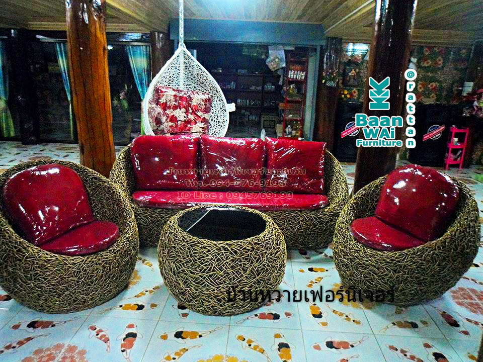 ชุดรับแขก "แอปเปิ้ลลายรังนก"