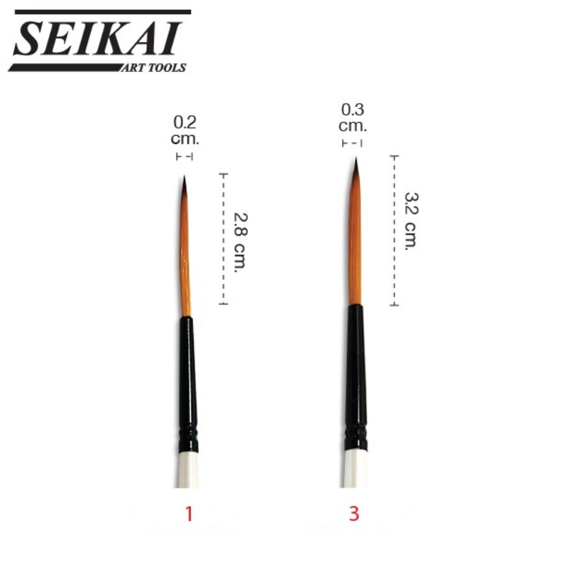 พู่กันกลมขนยาว Seikai Script Liner