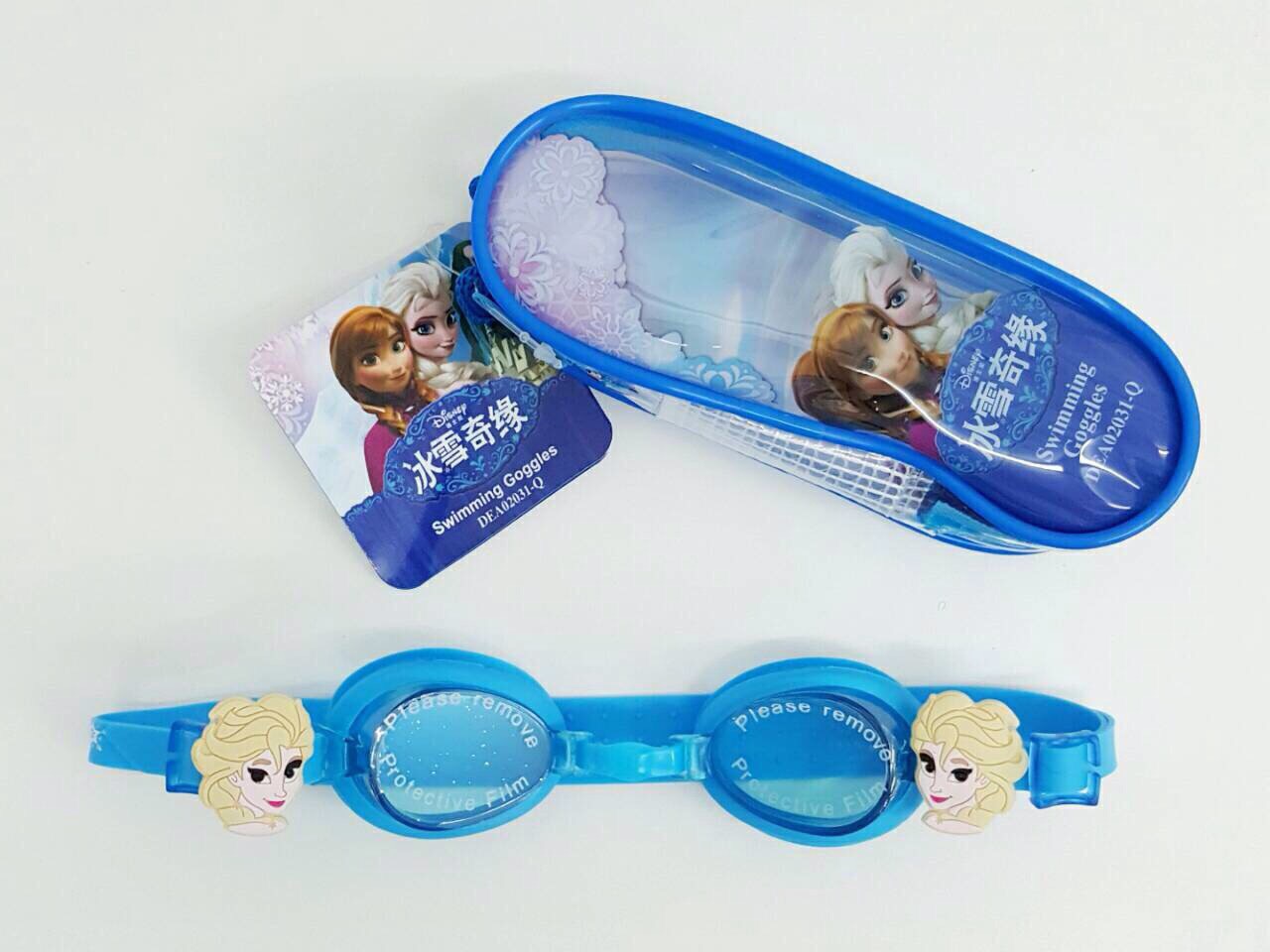 แว่นตาว่ายน้ำเด็ก ผู้หญิง หมวกว่ายน้ำสไปเดอรแมน