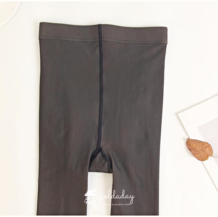 เลกกิ้งถุงน่องซีทรู สีดำ (ไม่บุขน)